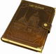Ежедневник А5 датированный на 2024 год с золотым срезом блока, тиснение кожи "Исаакий"