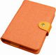 Еженедельник-бумажник оранжевый  (еженедельник А6 недатированный в обложке)