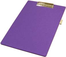 Папка-планшет для бумаг А4 экокожа фиолетовая