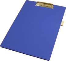 Папка-планшет для бумаг А4 экокожа синяя